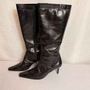 Vero Cuoio Elegant Black Heeled Boots